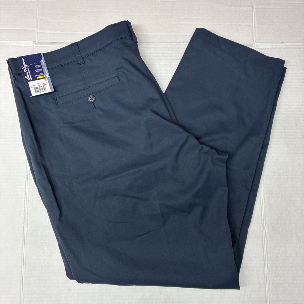 Ben Hogan Performance Pants Men's Size 42x32 Blue Stretch UPF 50 Moisture Wick